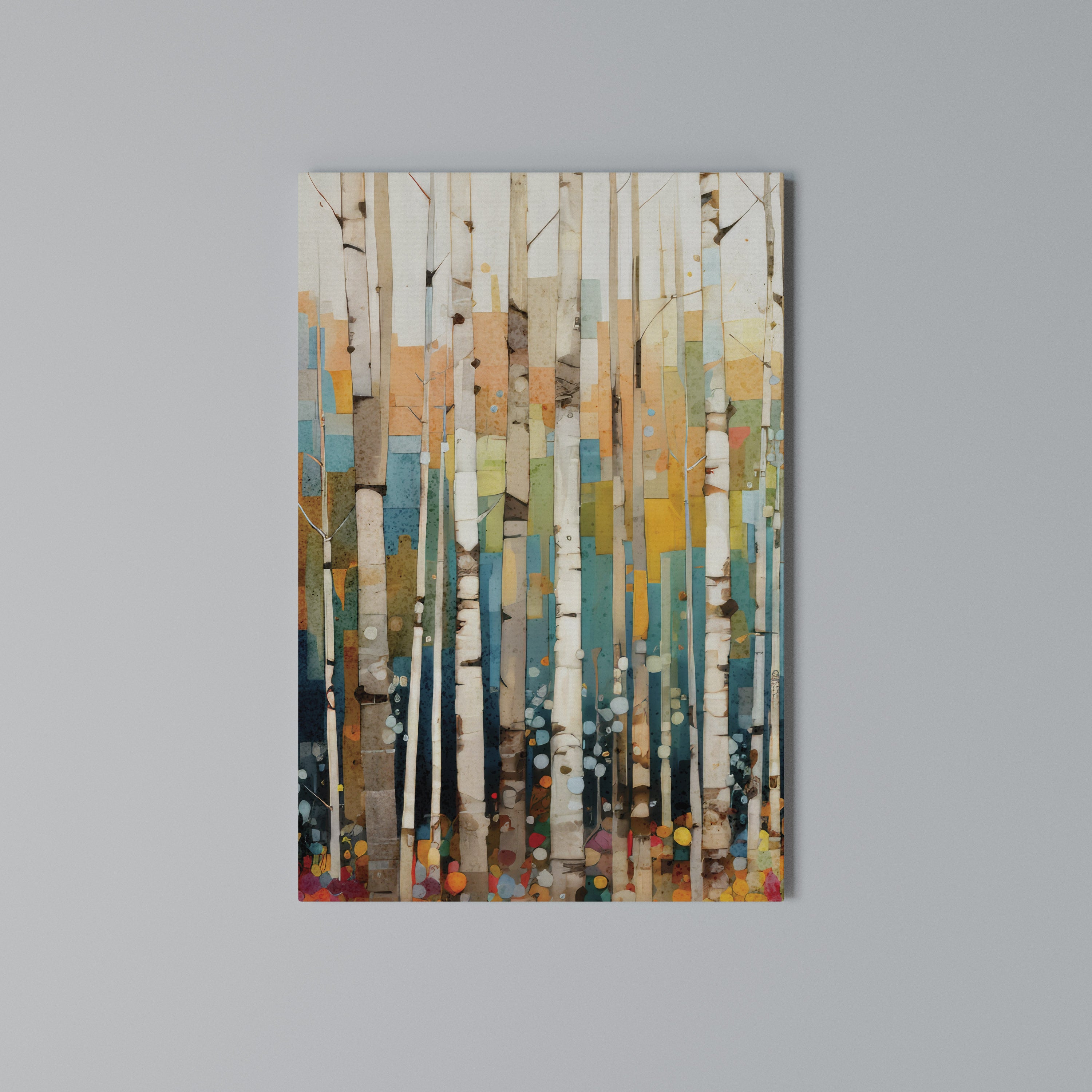 BIRCH KALEIDOSCOPE Cuadro en lienzo vertical