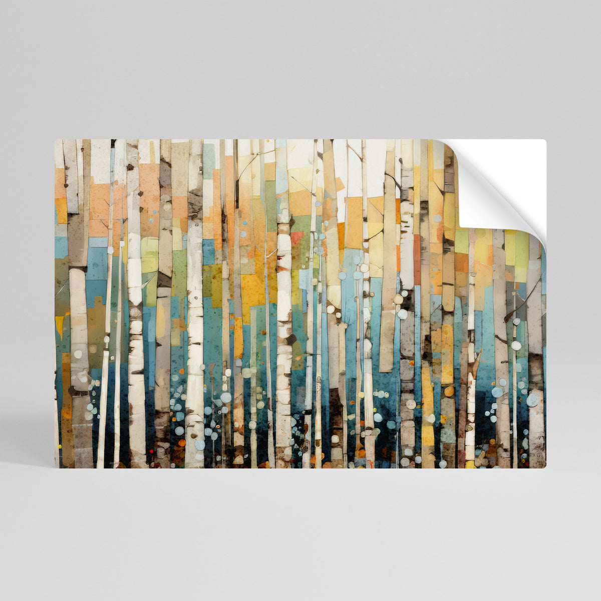 BIRCH KALEIDOSCOPE Póster adhesivo horizontal