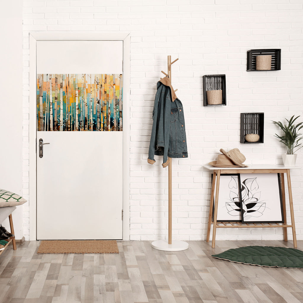 Póster horizontal autoadhesivo CALEIDOSCOPIO DE ABEDUL