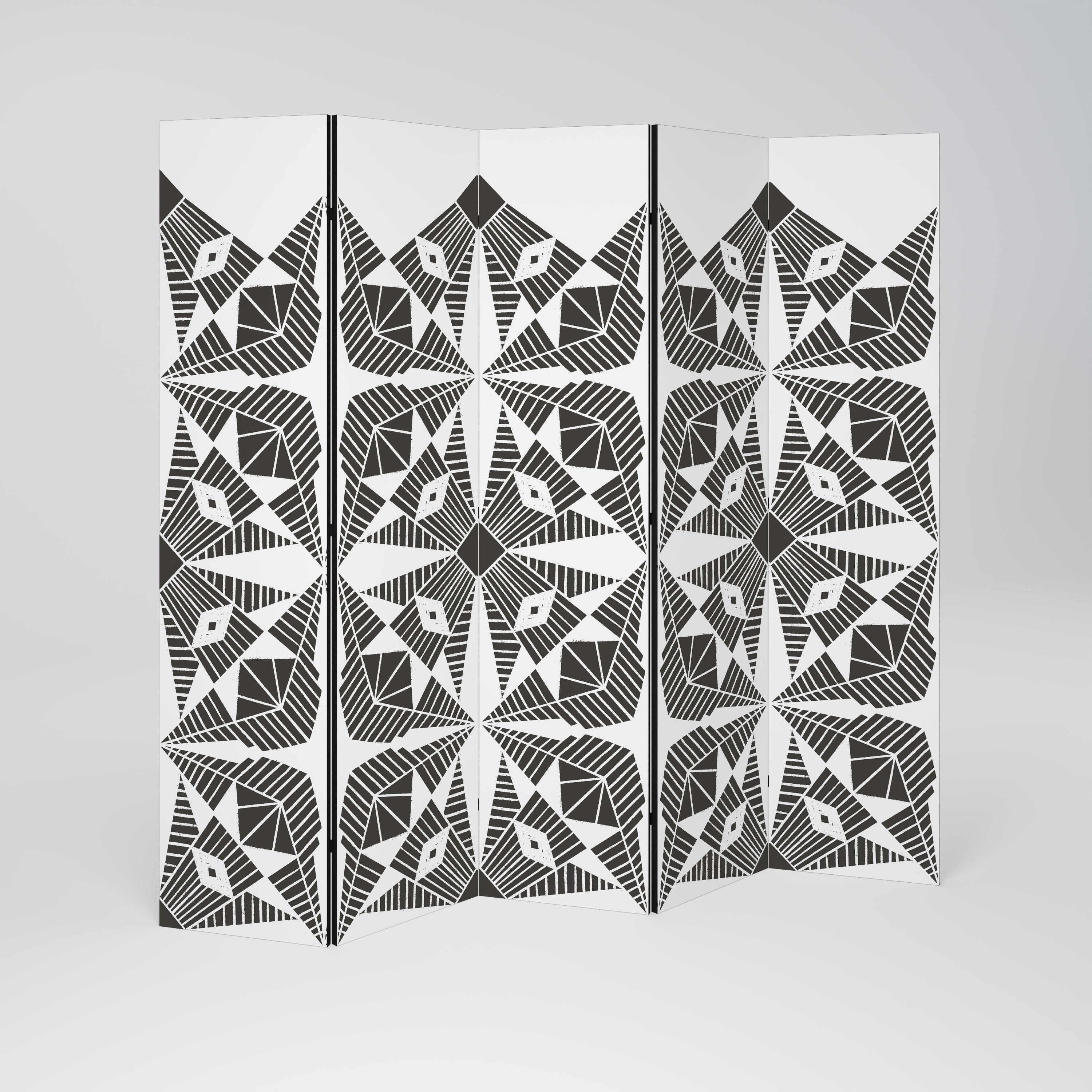 MONOCHROME NEXUS 5-Panel Room Divider