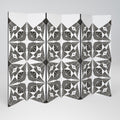 MONOCHROME NEXUS Decorative 6-Panel Room Divider
