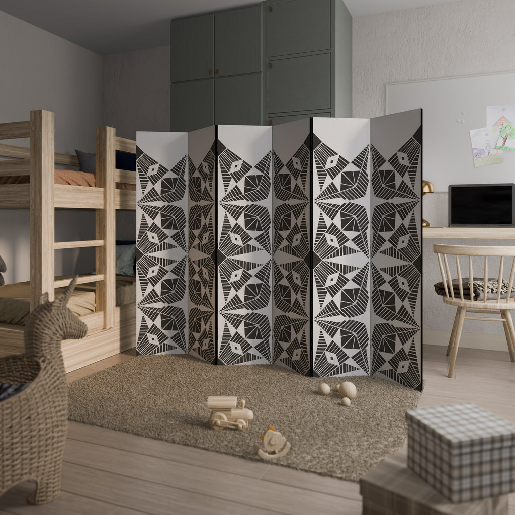 Biombo decorativo NEXUS MONOCROMÁTICO de 6 paneles