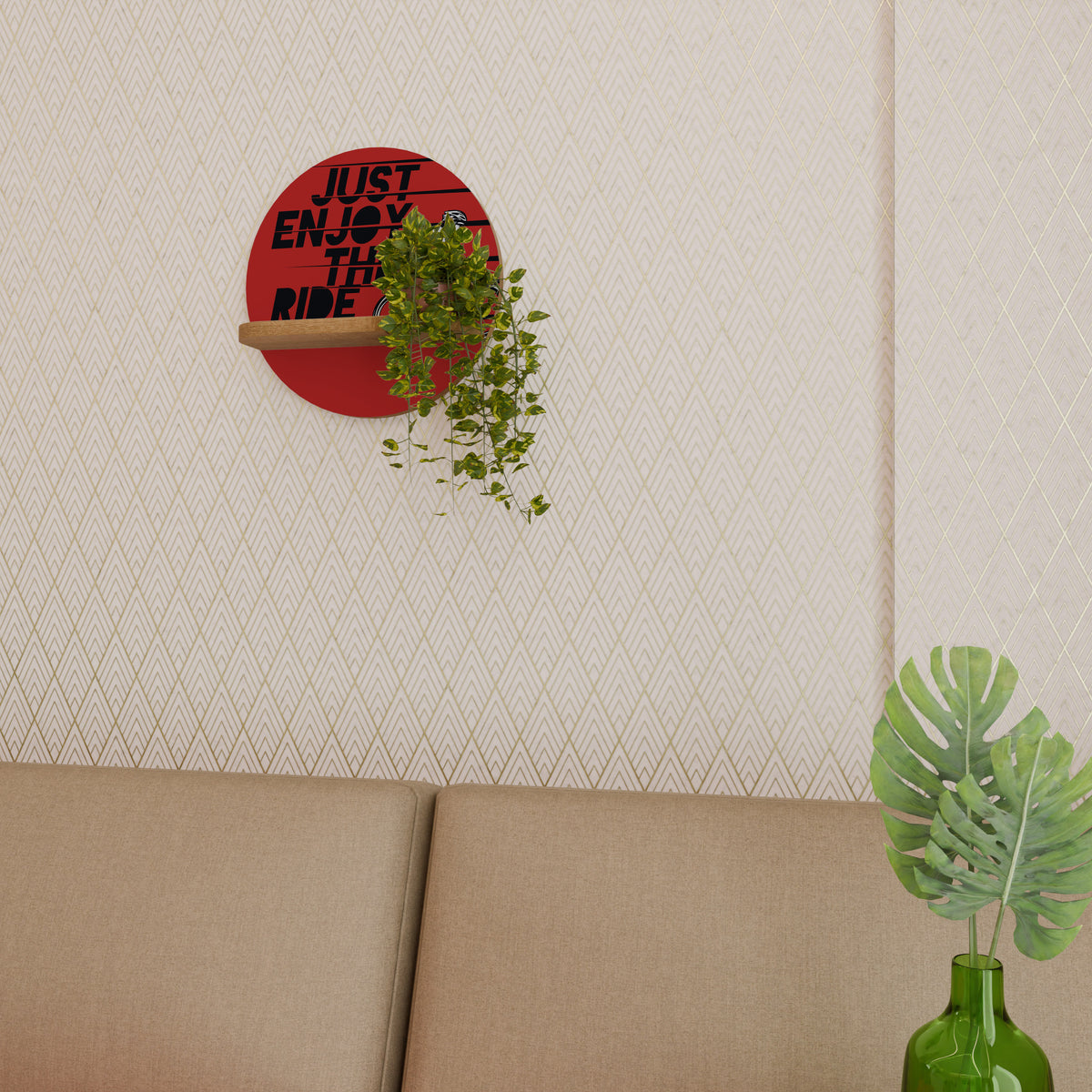 ENJOY THE RIDE Art Shelf