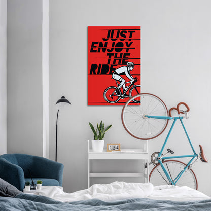 ENJOY THE RIDE Cuadro en lienzo vertical