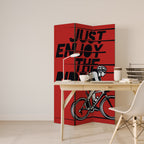 ENJOY THE RIDE Biombo de 3 paneles