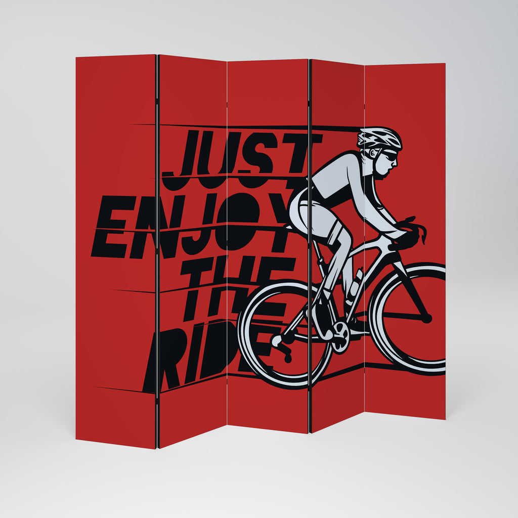 ENJOY THE RIDE 5-Panel Room Divider