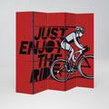 ENJOY THE RIDE 5-Panel Room Divider