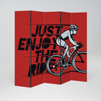 ENJOY THE RIDE Biombo Decorativo de 5 Paneles