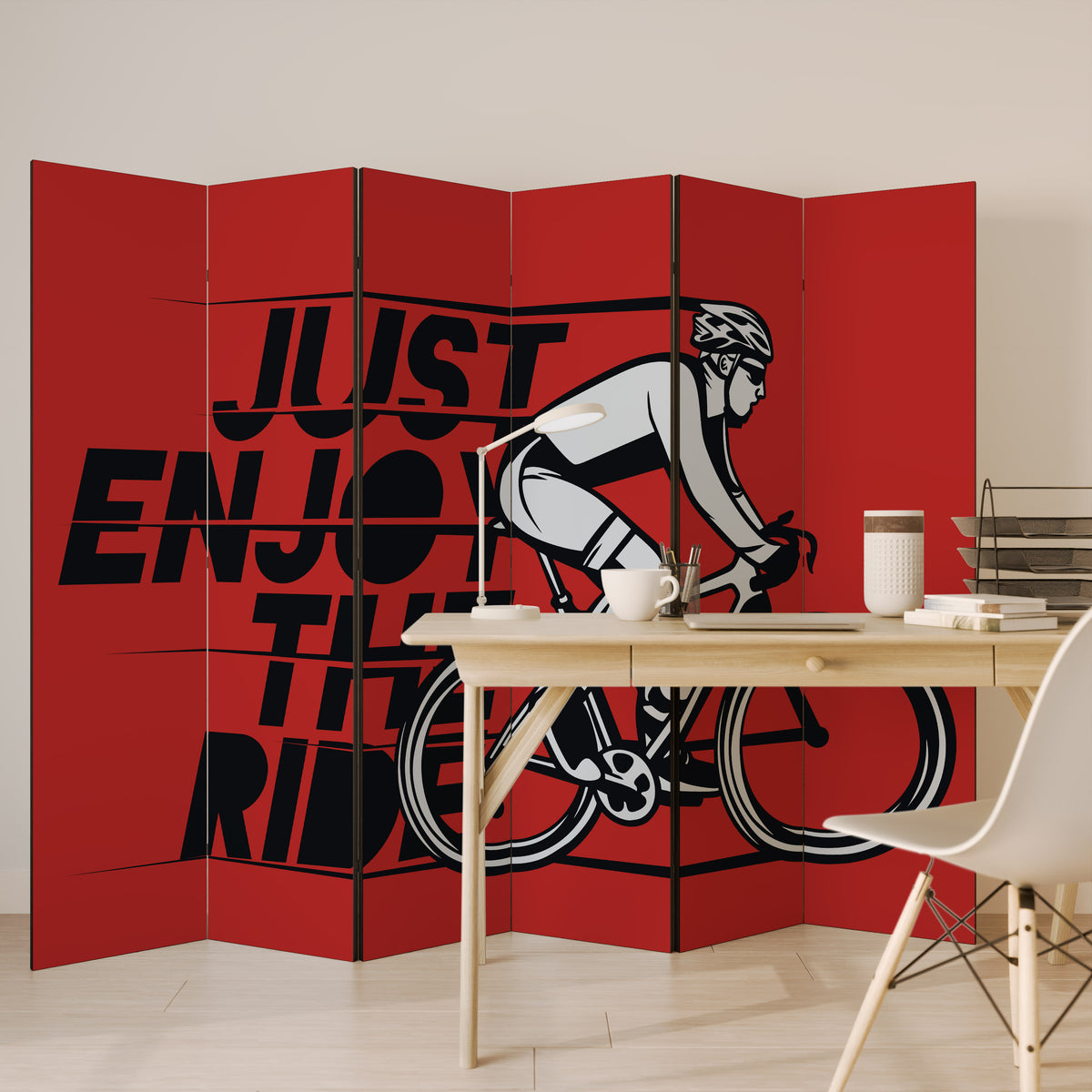 ENJOY THE RIDE Biombo de 6 paneles