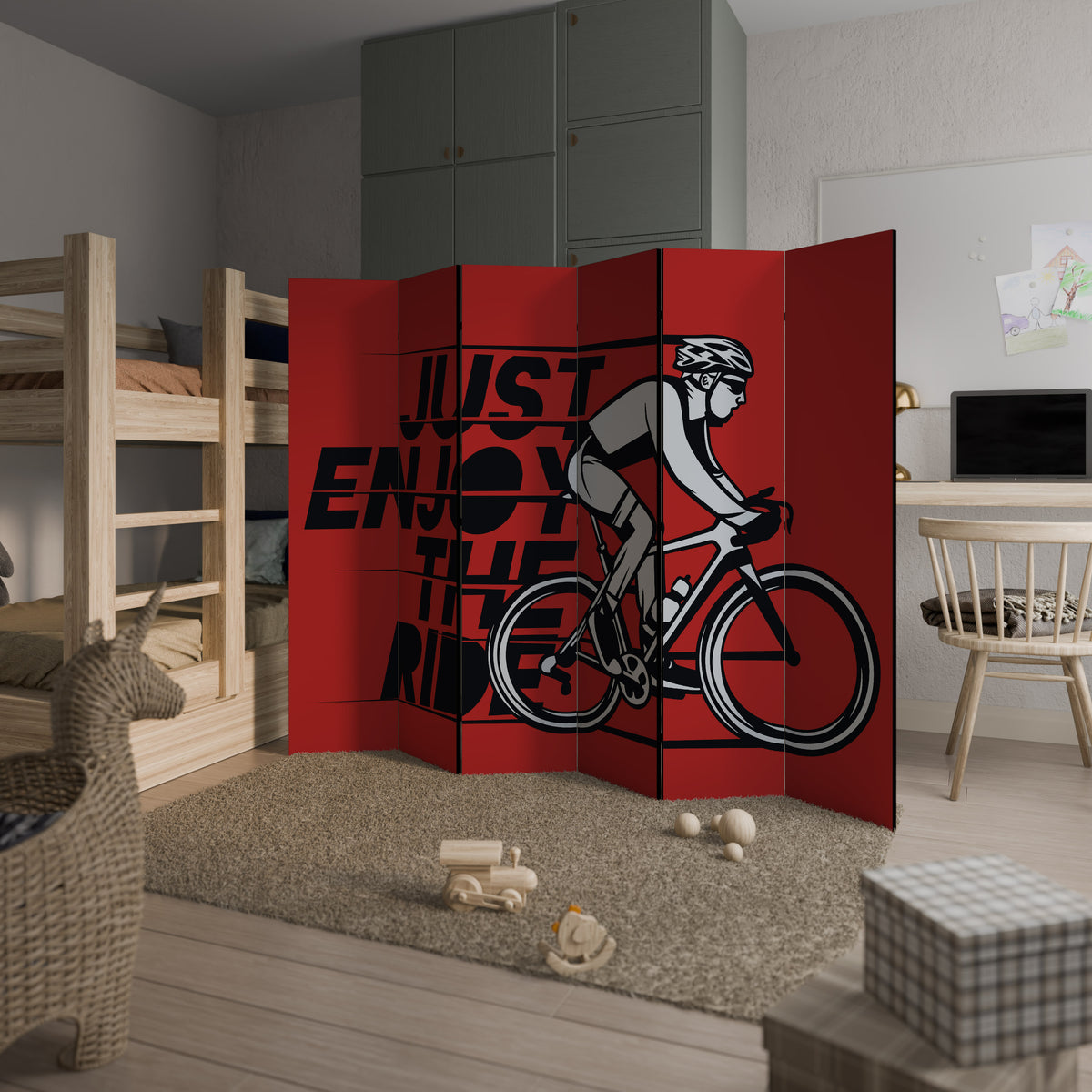 ENJOY THE RIDE Biombo de 6 paneles