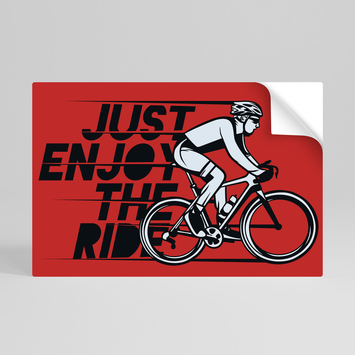 ENJOY THE RIDE Póster adhesivo horizontal