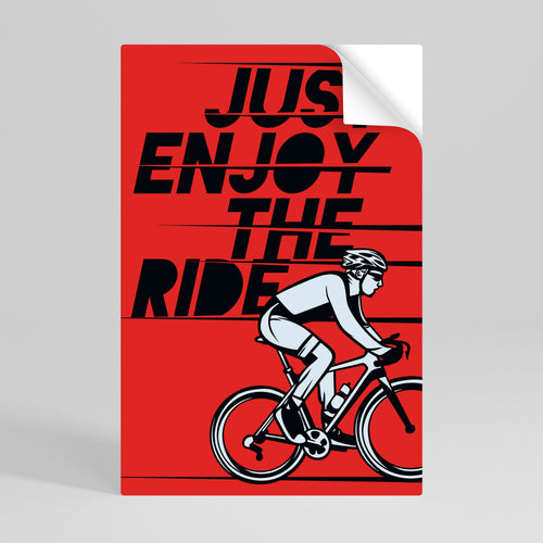 ENJOY THE RIDE Póster adhesivo vertical
