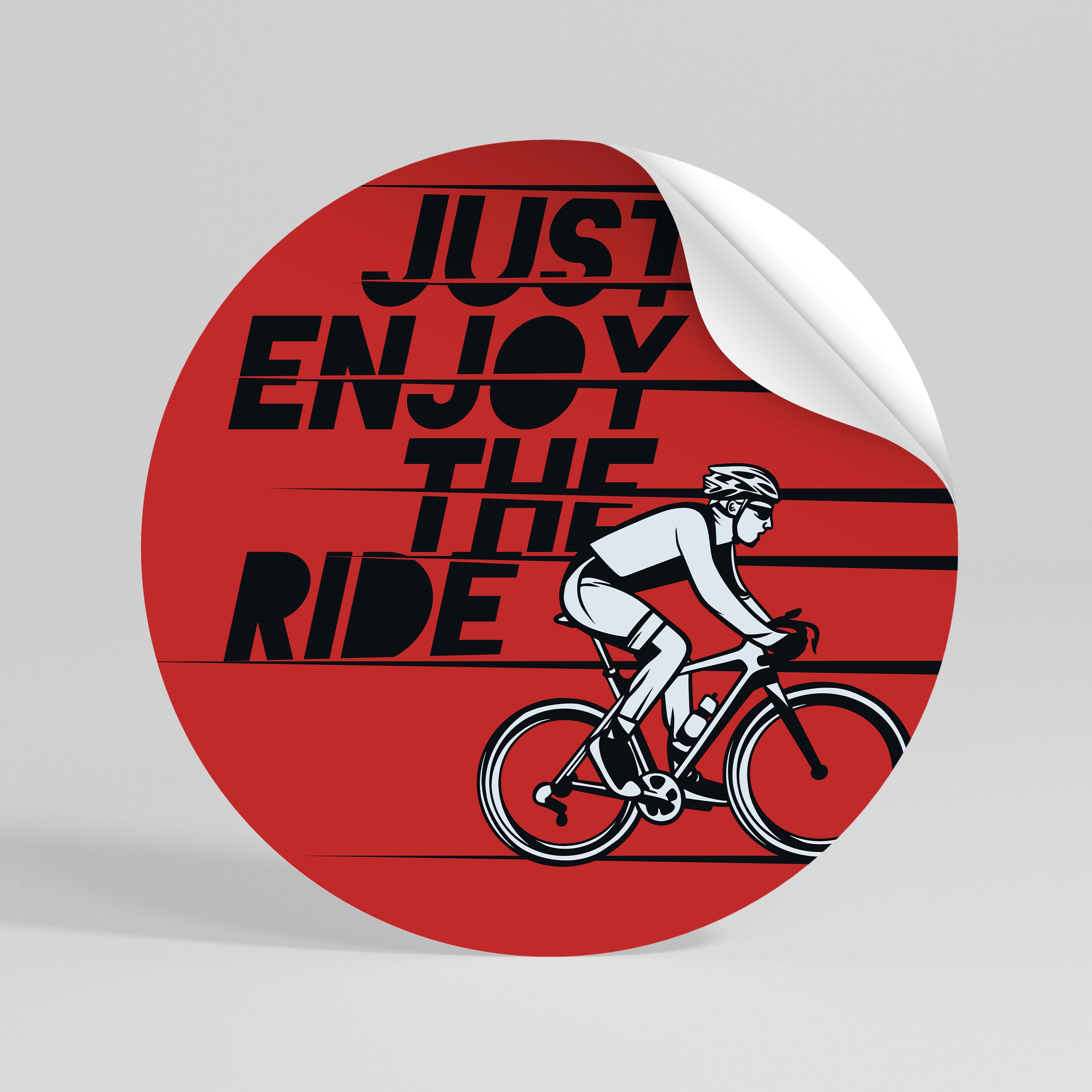 ENJOY THE RIDE Vinilo adhesivo redondo