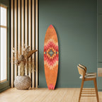 INDIAN FOLK Panel decorativo de tabla de surf
