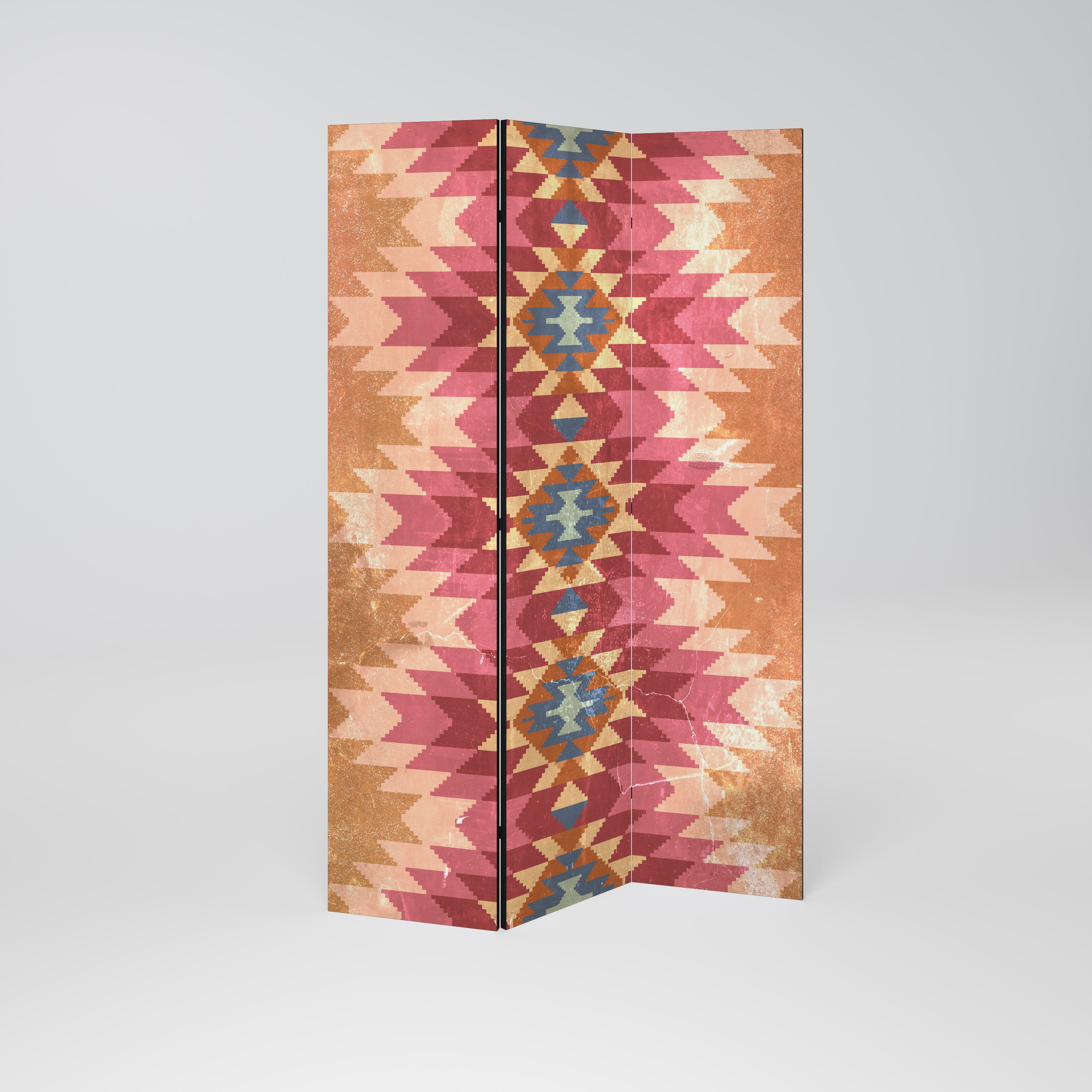 INDIAN FOLK Decorative 3-Panel Room Divider