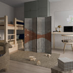 STRIPED TERRAIN Decorative 4-Panel Room Divider