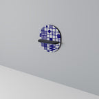 THE RIGHT PLACES Estante Ovalado Decorativo en Acabado Negro