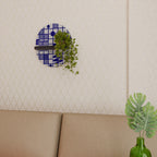 THE RIGHT PLACES Estante Ovalado Decorativo en Acabado Negro