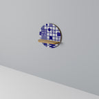 THE RIGHT PLACES Estante Redondo Decorativo en Efecto Roble