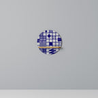 THE RIGHT PLACES Estante Redondo Decorativo en Efecto Roble