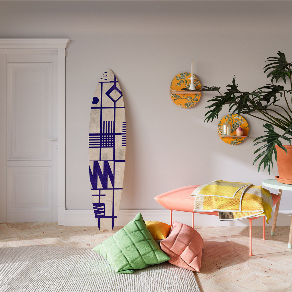 THE RIGHT PLACES Panel decorativo de tabla de surf