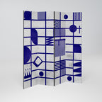 THE RIGHT PLACES Decorative 4-Panel Room Divider