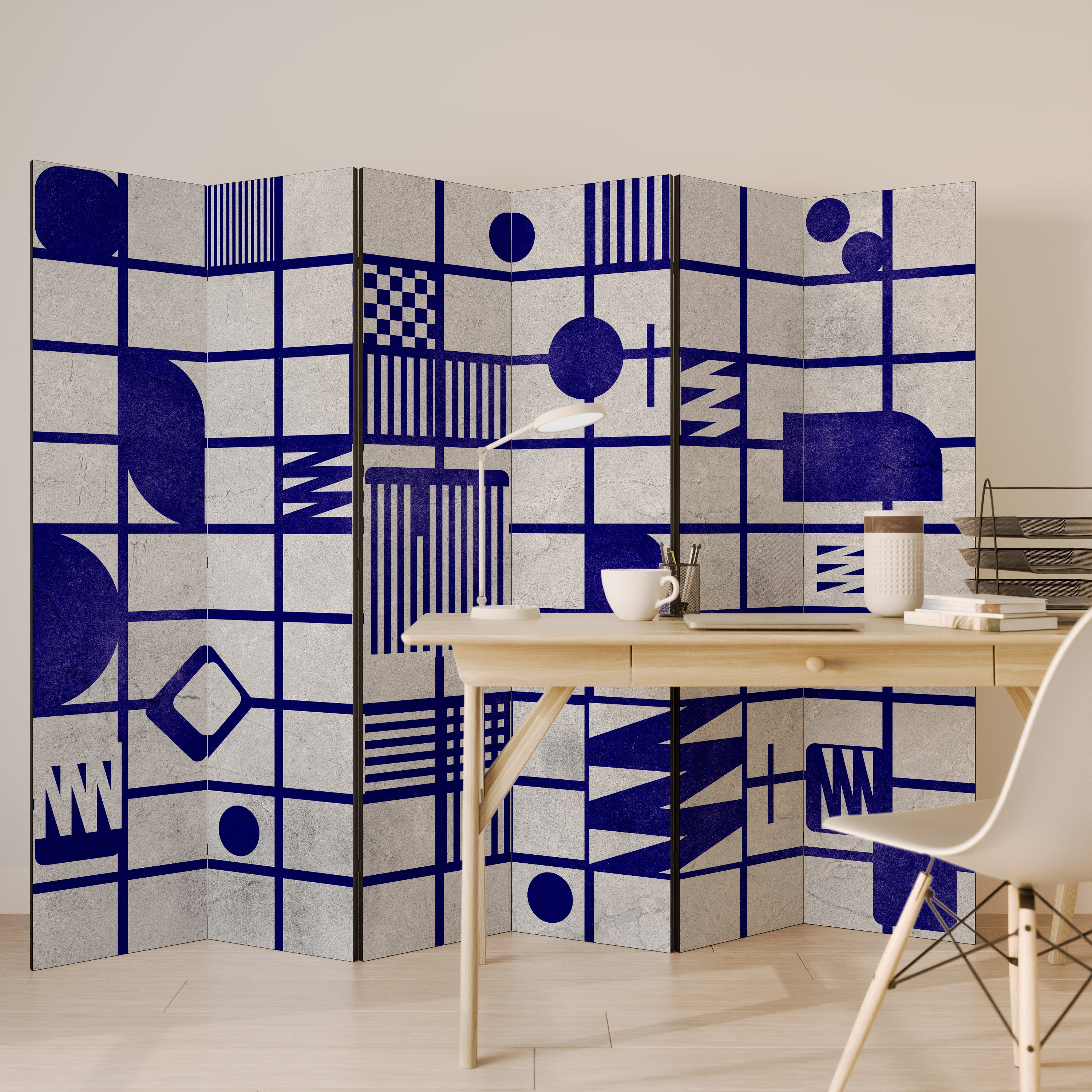 Biombo decorativo de 6 paneles THE RIGHT PLACES