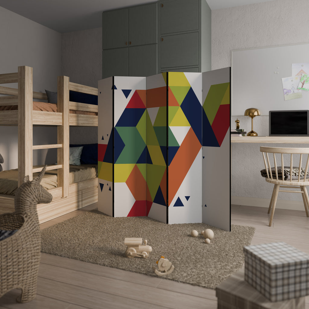 FUTURE SIGN Decorative 5-Panel Room Divider