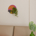 VIVID ART Round Art Shelf In Black Finish