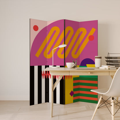 VIVID ART Biombo de 4 paneles