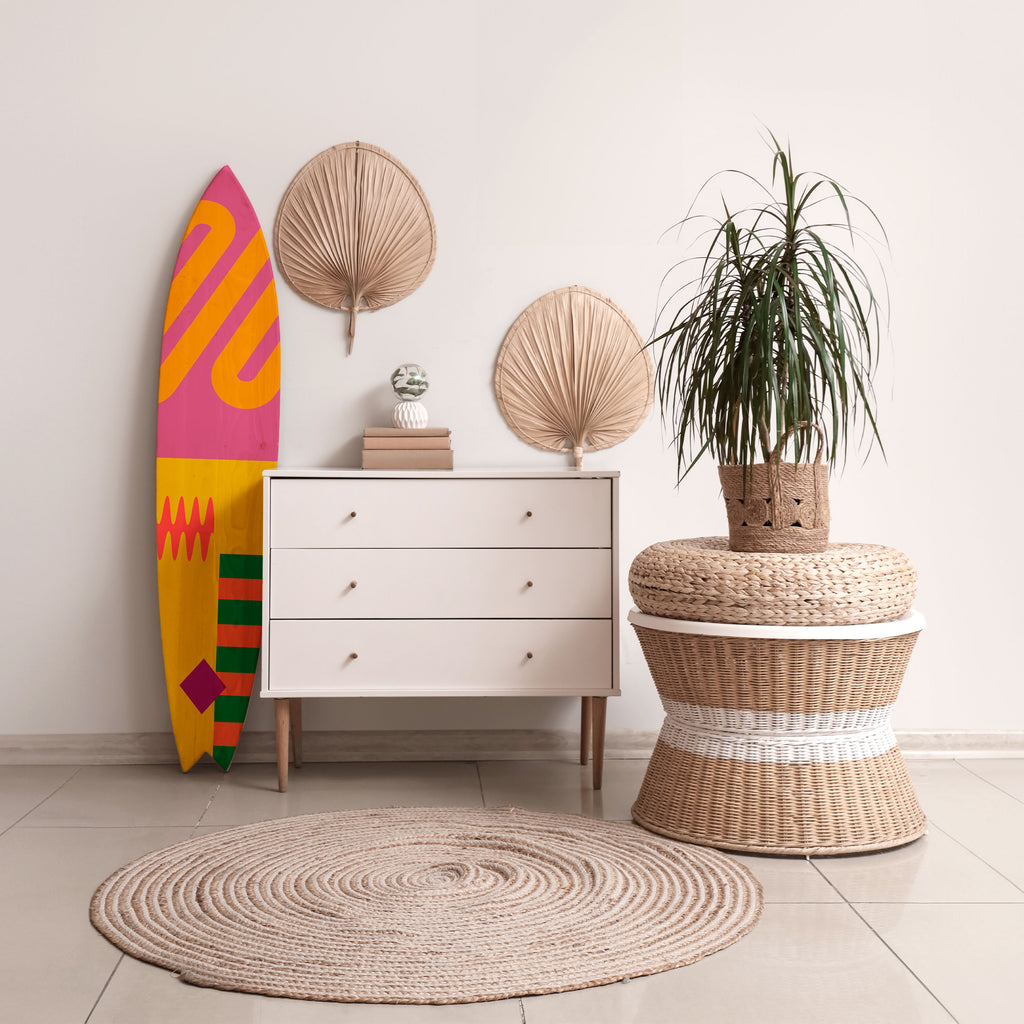 VIVID VIBRATIONS Panel decorativo de tabla de surf
