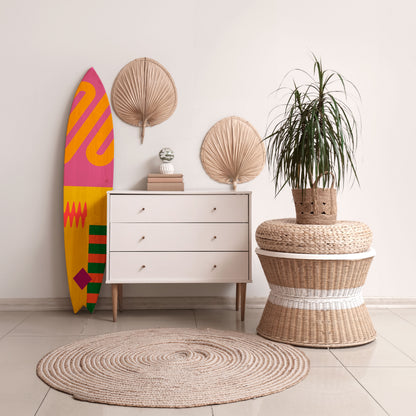 VIVID VIBRATIONS Panel decorativo de tabla de surf