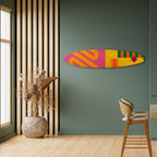 VIVID VIBRATIONS Panel decorativo de tabla de surf