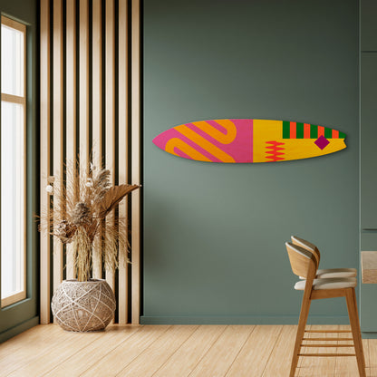VIVID VIBRATIONS Panel decorativo de tabla de surf