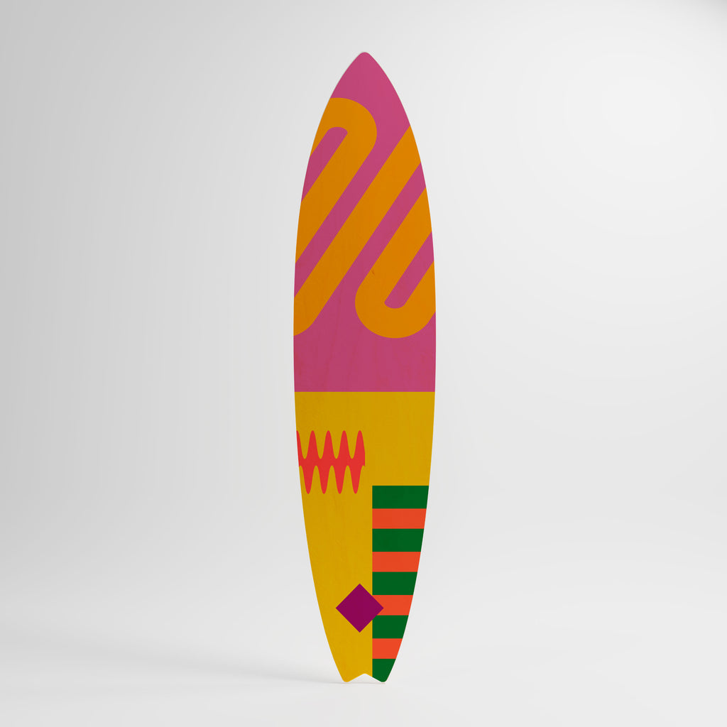 VIVID VIBRATIONS Panel decorativo de tabla de surf