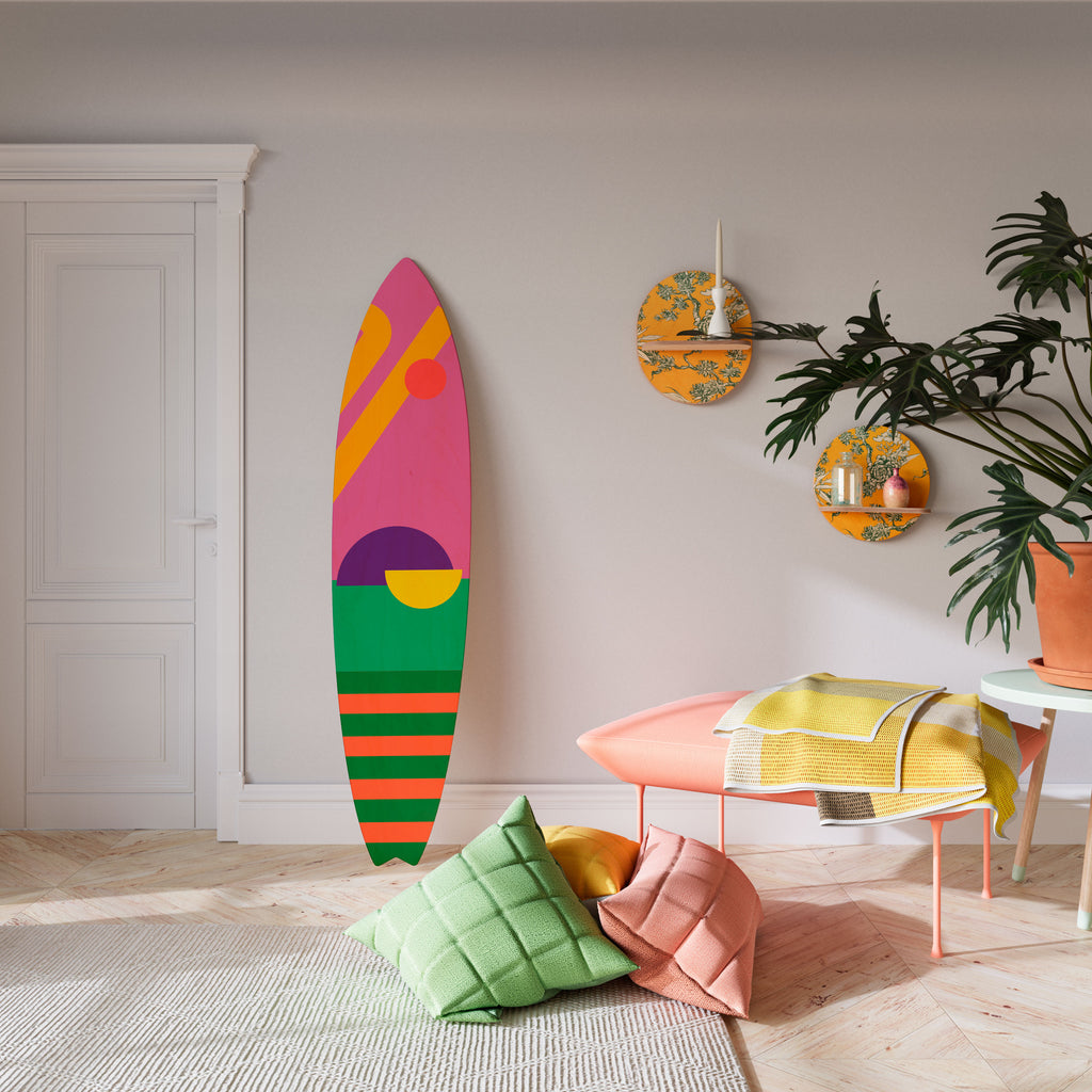 VIVID DREAMS Panel decorativo de tabla de surf