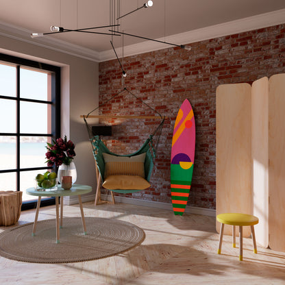 VIVID DREAMS Panel decorativo de tabla de surf