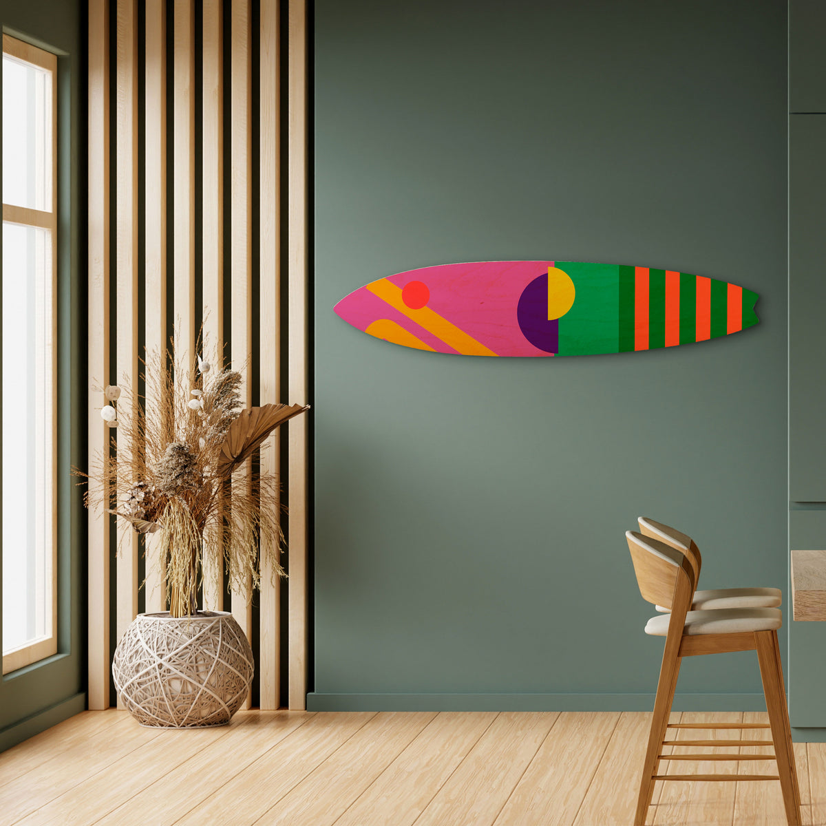 VIVID DREAMS Panel decorativo de tabla de surf