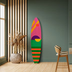 VIVID DREAMS Panel decorativo de tabla de surf