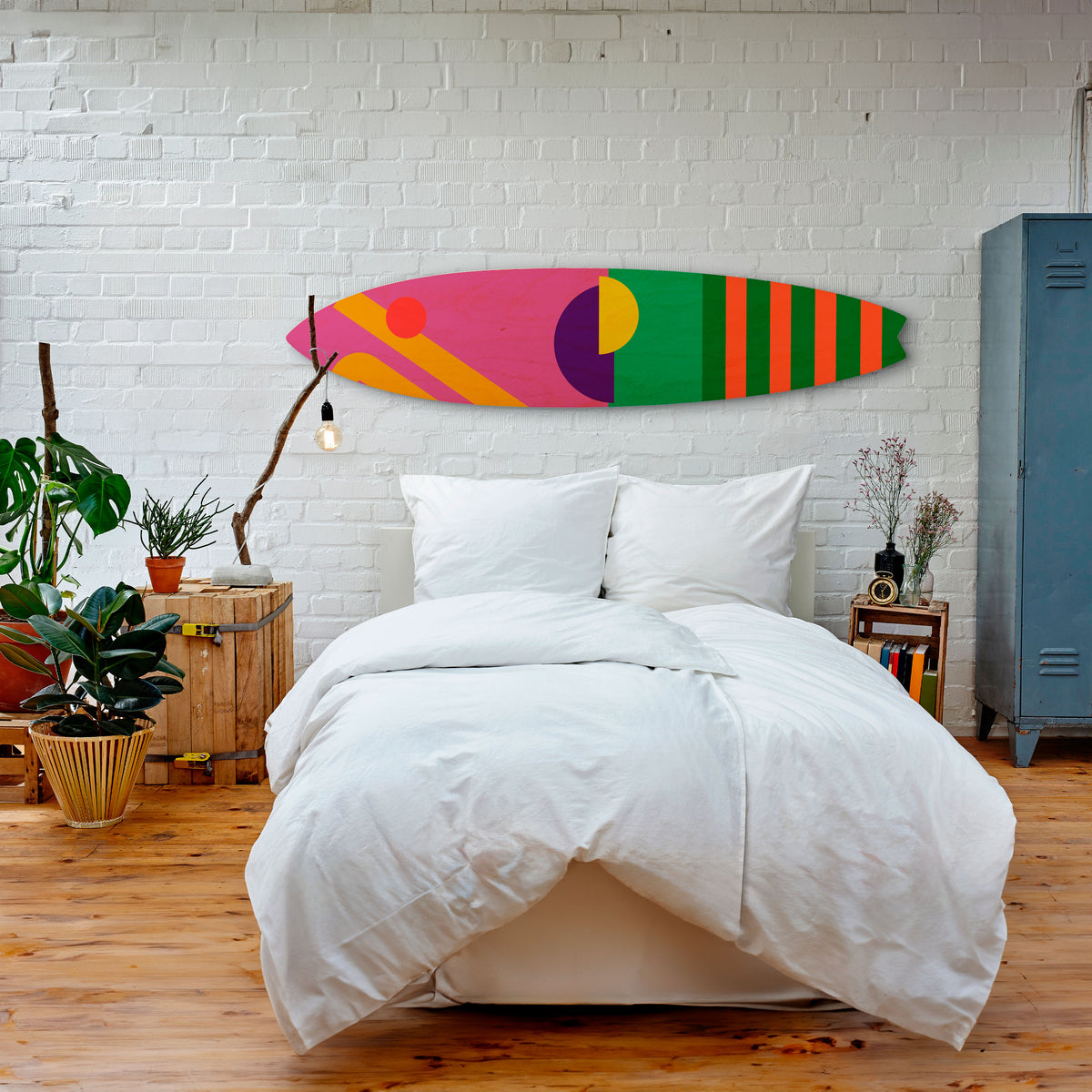 VIVID DREAMS Panel decorativo de tabla de surf
