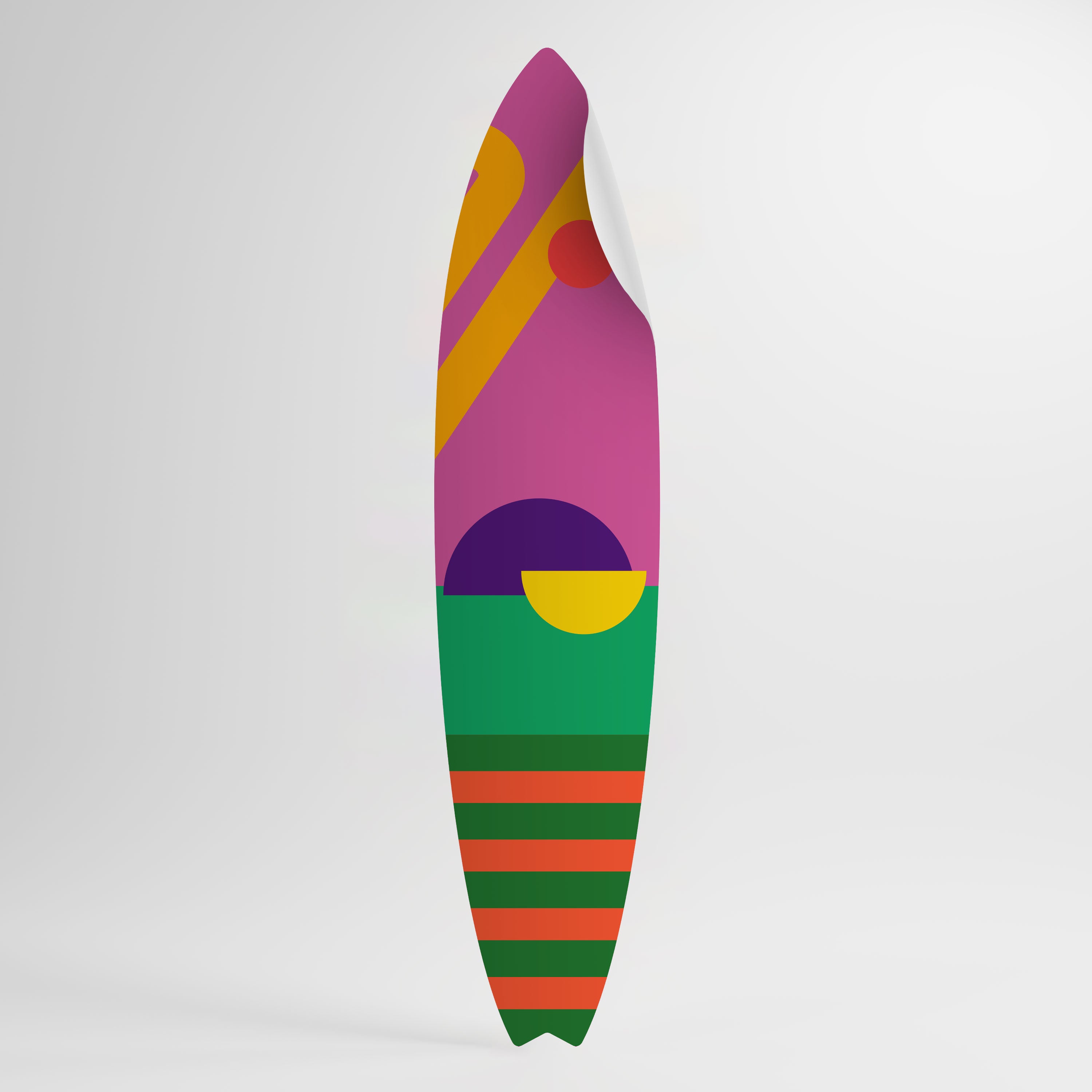 VIVID DREAMS Peel and Stick Surfboard Sticker