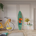 PUMPKIN BASEBALL Panel decorativo de tabla de surf