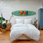 PUMPKIN BASEBALL Panel decorativo de tabla de surf