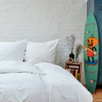 PUMPKIN BASEBALL Panel decorativo de tabla de surf