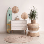 PATHS TO HAPPINESS Panel decorativo de tabla de surf