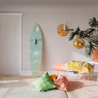 PATHS TO HAPPINESS Panel decorativo de tabla de surf