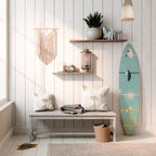 PATHS TO HAPPINESS Panel decorativo de tabla de surf