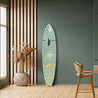 PATHS TO HAPPINESS Panel decorativo de tabla de surf