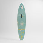 PATHS TO HAPPINESS Panel decorativo de tabla de surf