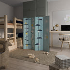 PATHS TO HAPPINESS Biombo Decorativo de 4 Paneles